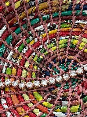 Rose Gold Crystal Halo Bracelet - Sparkling Clear Stones